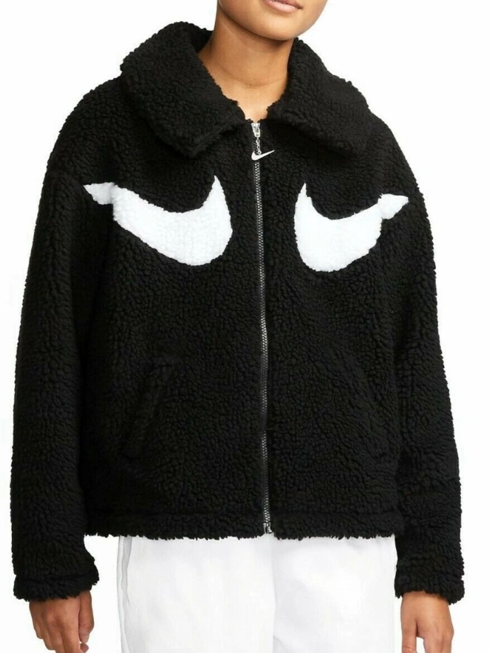 Nike Sportswear Full-Zip Swoosh Jacket, Black size X-Large